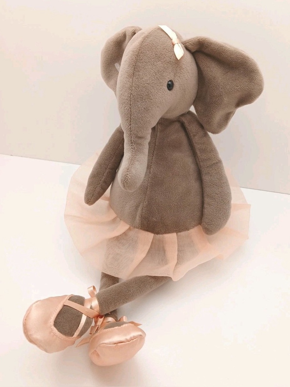 Jellycat | Gray and Pink Dancing Darcey Elephant | One Size